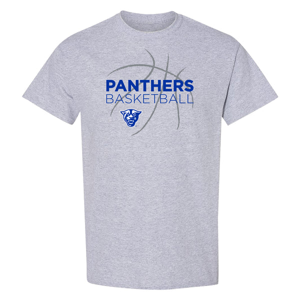 Georgia State University Panthers T-Shirt – Charcoal Grey, Athletic Wordmark Logo, Short Sleeve, Men's Sizing