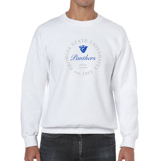 Georgia State Roundabout BTB Crewneck - White