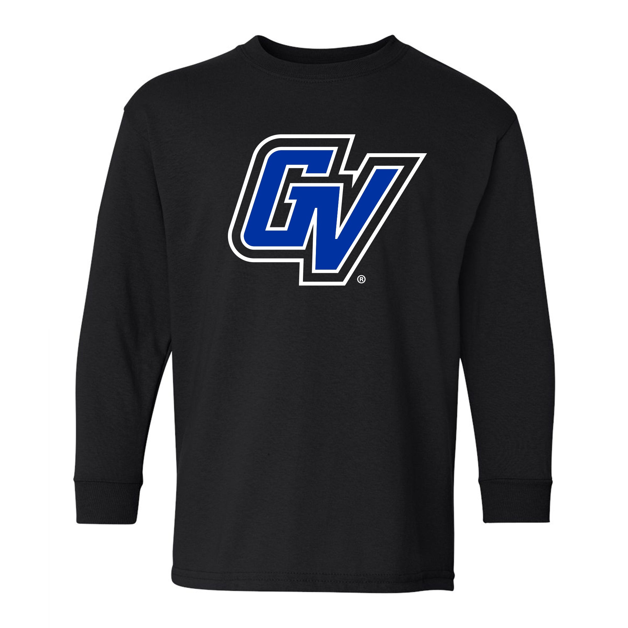 GVSU Primary Logo Youth Long Sleeve Black