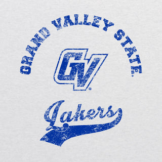 GVSU Retro Script NLA Triblend T-Shirt - Heather White