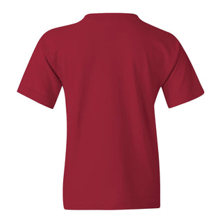 Carnegie Mellon Tartans Arch Logo Youth T Shirt - Cardinal