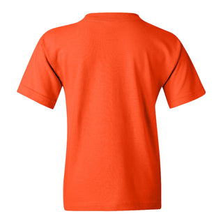 Bowling Green State University Falcons Basic Block Youth Cotton Short Sleeve T Shirt - Orange