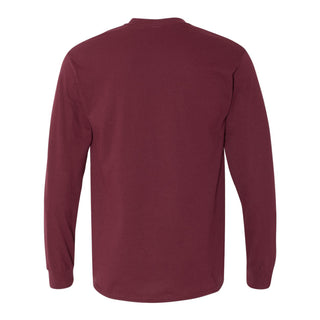 University of Chicago Maroons Institutional Logo Long Sleeve T Shirt - Maroon