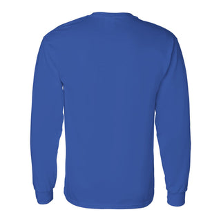 Indiana State University Sycamores Distressed Circle Logo Long Sleeve T Shirt - Royal