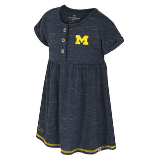 Michigan Colosseum Toddler Girls Fleet Dress