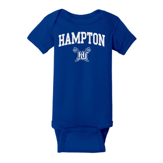 Hampton University Pirates Arch Logo Creeper - Royal