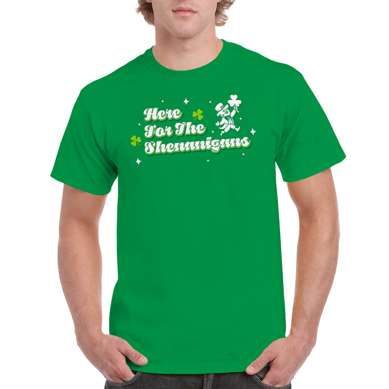 Here For The Shenanigans T-Shirt - Irish Green