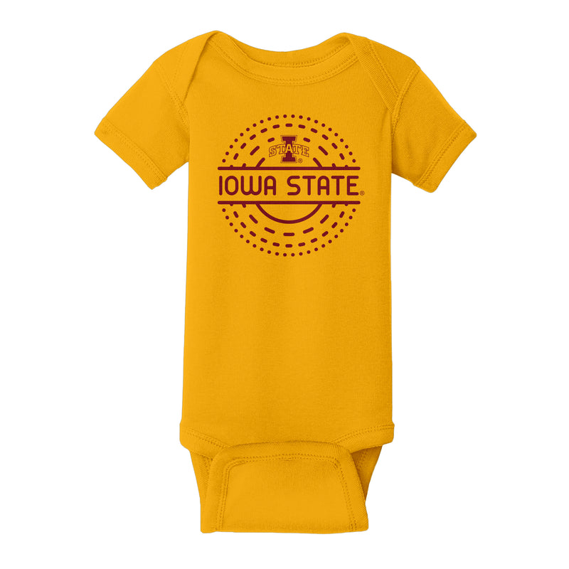 Iowa State Sunny Circle Infant Creeper - Gold