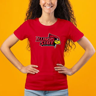 Illinois State Redbirds Primary Logo Women's T-Shirt - Red