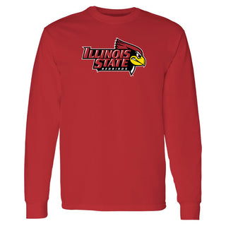 Illinois State Redbirds Primary Logo Long Sleeve T-Shirt - Red