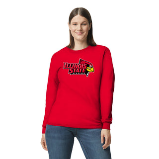 Illinois State Redbirds Primary Logo Long Sleeve T-Shirt - Red