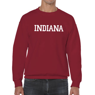 Indiana Hoosiers Basic Block Crewneck