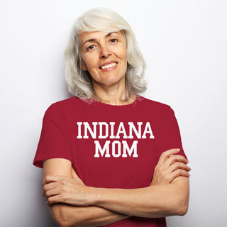 Indiana Mom Basic Block - Cardinal Red