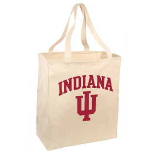 Arch Logo Indiana Port Authority Tote Bag - Natural