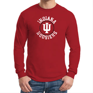 Indiana Distressed Circle Logo Long Sleeve T-Shirt