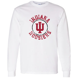 Indiana Distressed Circle Logo Long Sleeve T-Shirt