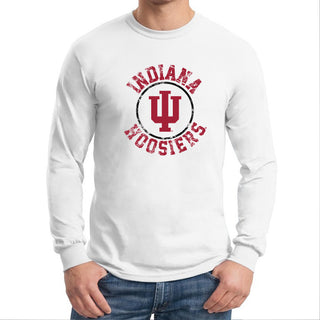 Indiana Distressed Circle Logo Long Sleeve T-Shirt