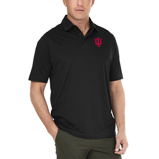 Indiana Hoosiers Primary Logo Wellesley Polo - Black