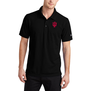 Indiana Hoosiers Primary Logo Caliber Polo - Blacktop