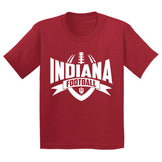 Indiana Hoosiers Football Rush Youth T-Shirt - Cardinal