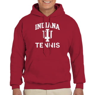 Indiana University Hoosiers Arch Logo Tennis Hoodie - Cardinal