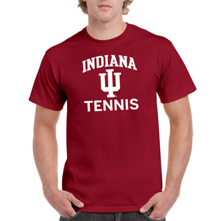 Indiana University Hoosiers Arch Logo Tennis Short Sleeve T Shirt - Cardinal