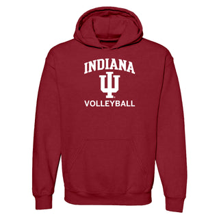 Indiana University Hoosiers Arch Logo Volleyball Hoodie - Cardinal