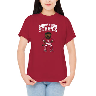 Indiana Show Your Stripes Mascot Spirit Mark T-Shirt - Cardinal