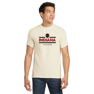 Indiana Double Bar Bison T-Shirt - Natural