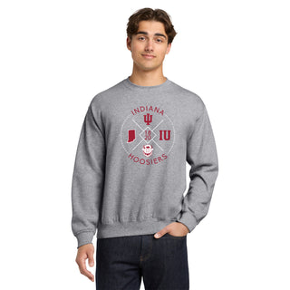 Indiana Identity Stamp Crewneck Sweatshirt - Sport Grey