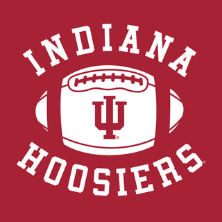 Indiana Football Block Sponge Fleece Raglan Crewneck - Cardinal