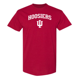 Indiana University Hoosiers Mascot Arch Logo Short Sleeve T Shirt - Cardinal