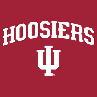 Indiana University Hoosiers Mascot Arch Logo Short Sleeve T Shirt - Cardinal