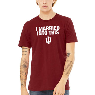 Indiana Married Into This Jersey T-Shirt - Cardinal