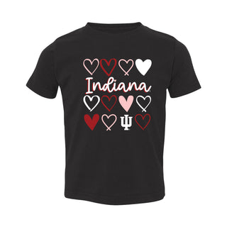 Indiana Hearts Toddler T-Shirt - Black