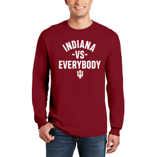 Indiana Vs Everybody Long Sleeve - Cardinal