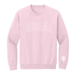 Indiana Tonal Arch with Wrist Print Crewneck - Light Pink