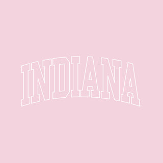 Indiana Tonal Arch with Wrist Print Crewneck - Light Pink