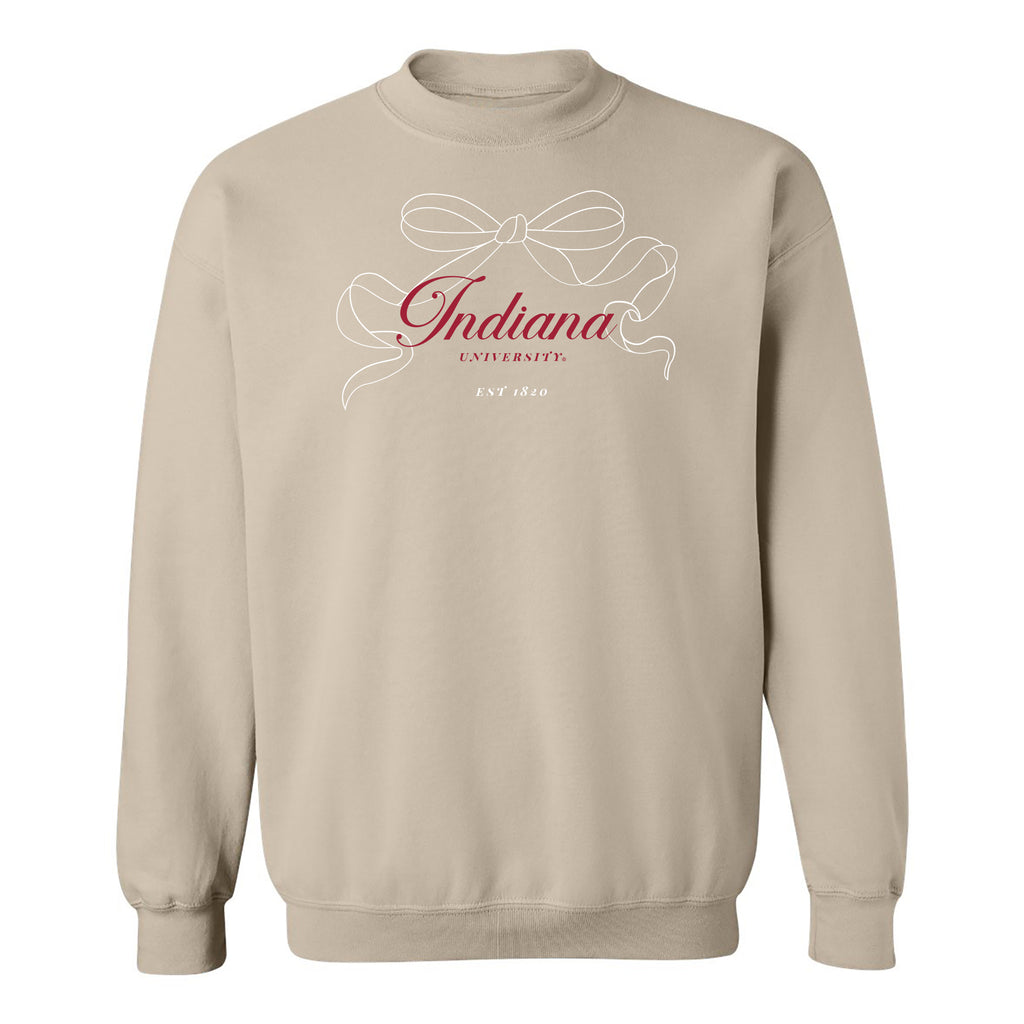 Indiana Delicate Bow Crewneck Sweatshirt - Sand – Underground Printing