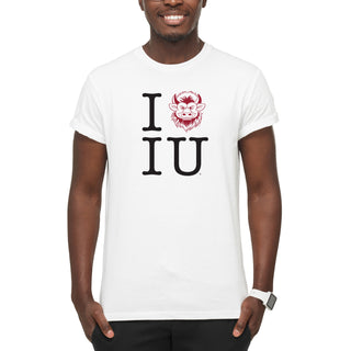 Indiana I Heart IU Bison T-Shirt - White