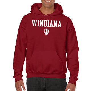 WINdiana Block Hoodie - Cardinal