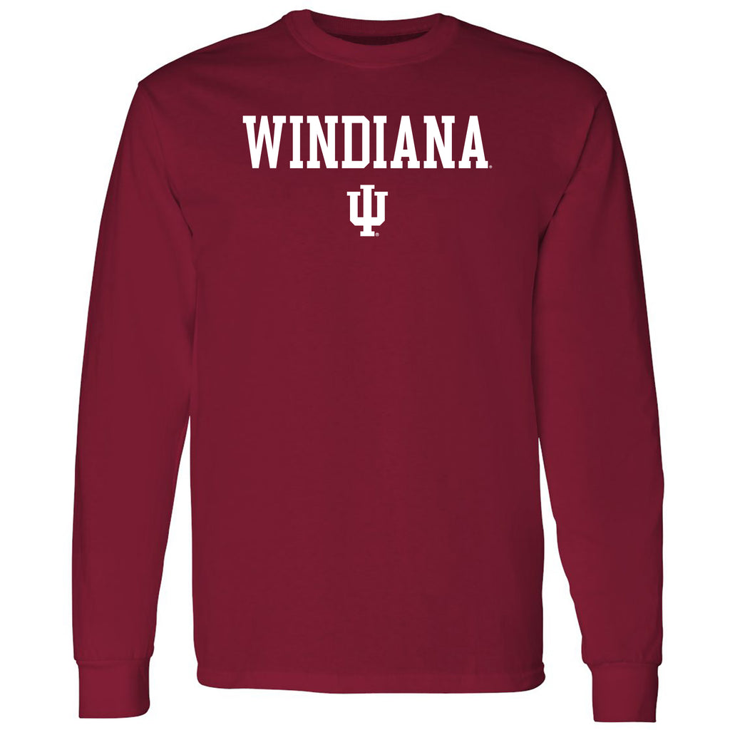 WINdiana Block Long Sleeve - Cardinal – Underground Printing