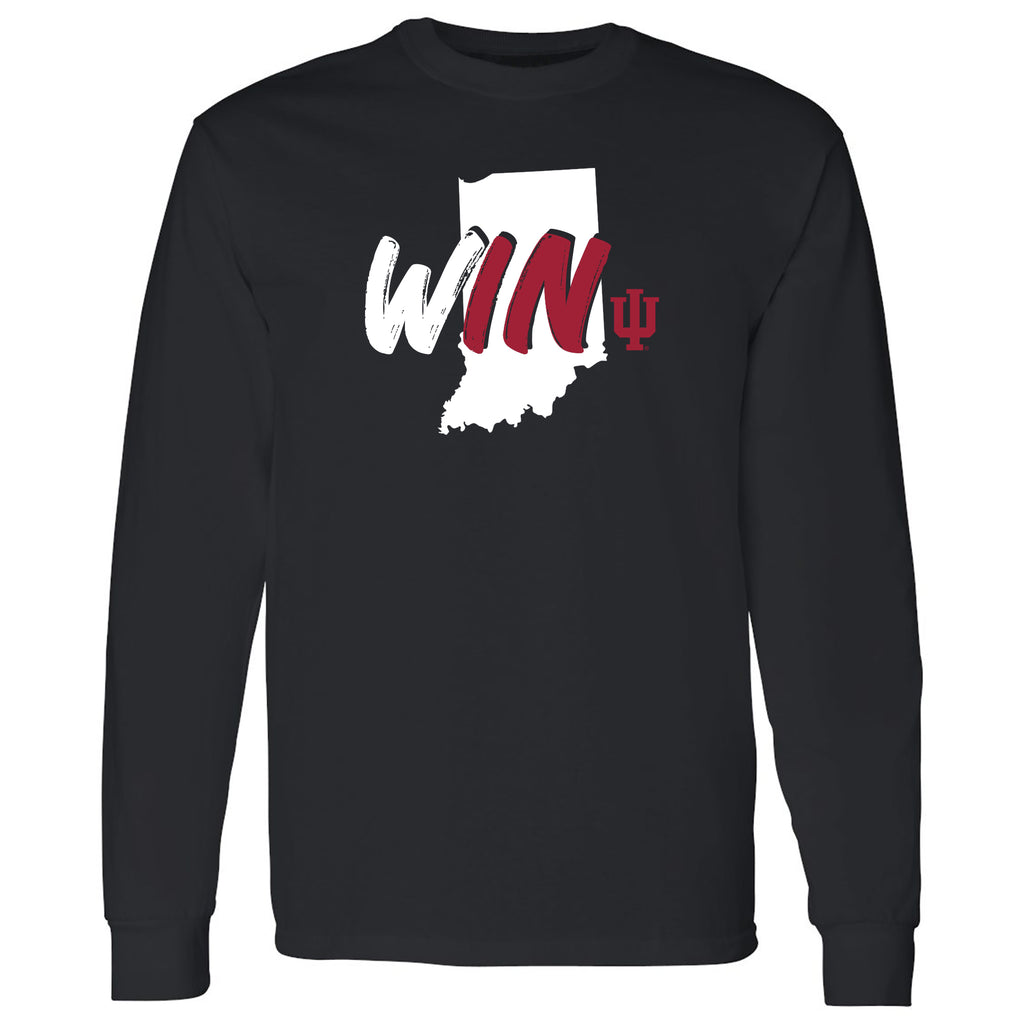 WINdiana Brush State Long Sleeve - Black – Underground Printing