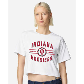 Indiana Grandstand Women's Fine Jersey Boxy Tee - White