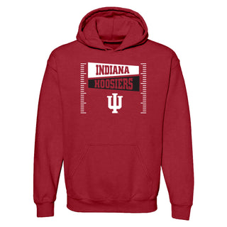 Indiana Hoosiers Football Field Block Hoodie - Cardinal