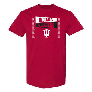 Indiana Hoosiers Football Field Block T-Shirt - Cardinal