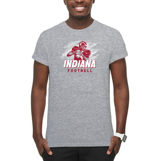 Indiana Football Action T-Shirt - Sport Grey