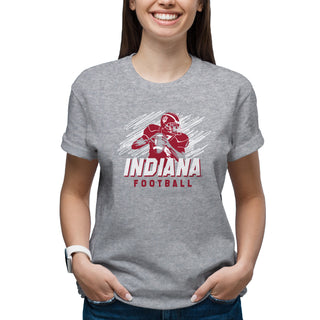 Indiana Football Action T-Shirt - Sport Grey