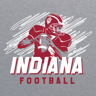 Indiana Football Action CVC T-Shirt - Athletic Heather