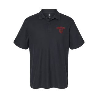 Indiana Arch Logo EMB Softstyle Pique Polo